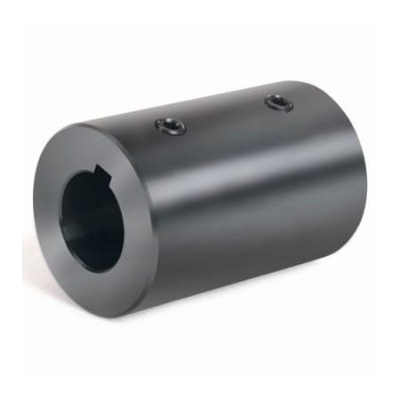 Climax Metal Climax Metal, Metric Set Screw Coupling W/Keyway, MRC-35-KW, Black Oxide, 35mm MRC-35-KW